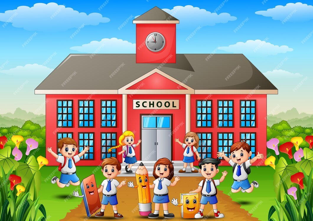 many-school-children-front-school-building_43633-2655